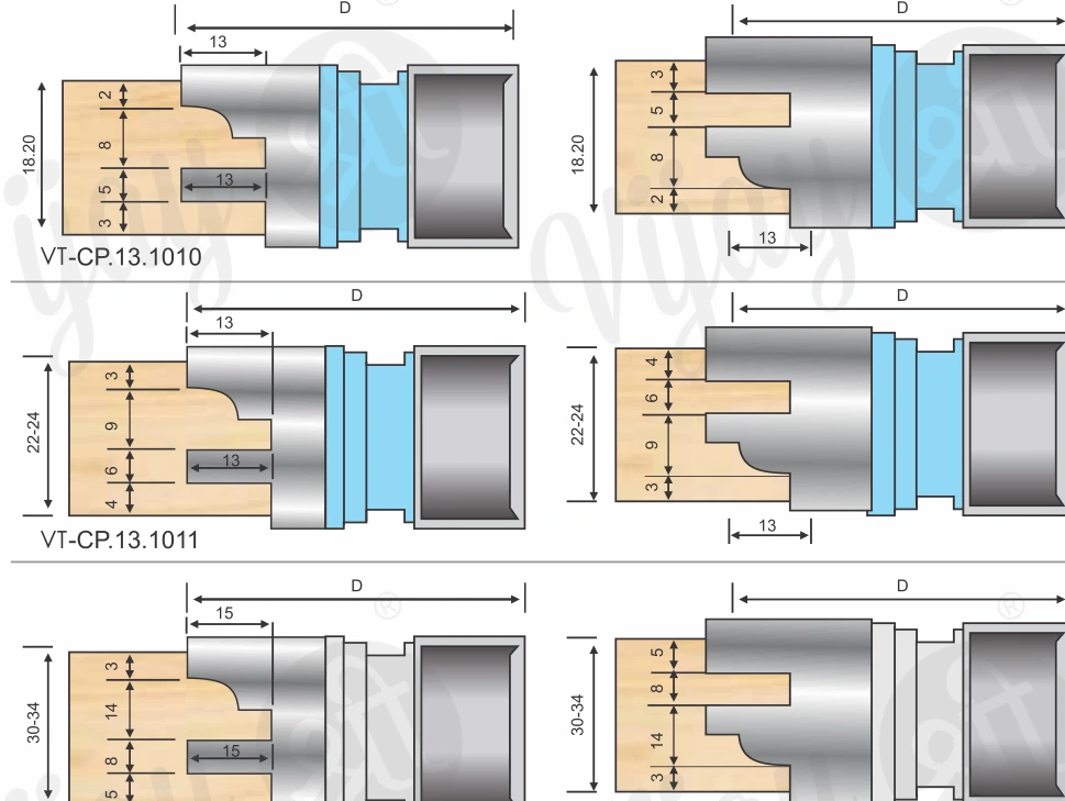 Counter Profile Cutter 1010 technical dimension drawing