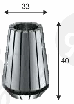 Er Collet Er32 technical dimension drawing
