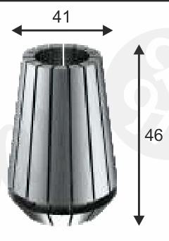 Er Collet Er40 technical dimension drawing