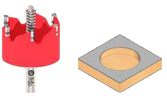 Hole Saw Boring Bits catalog illustration
