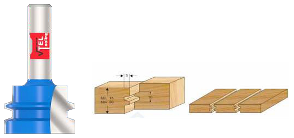 T.C.T Brazed Clove Joint Router Bits catalog illustration