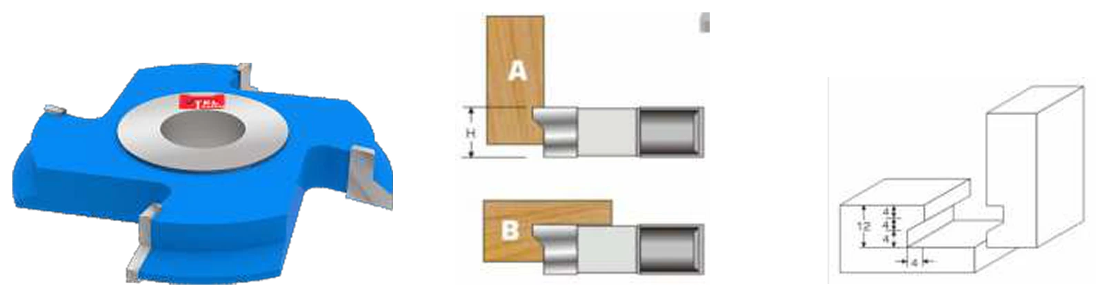 T.C.T Brazed Drawer Lock Cutter catalog illustration