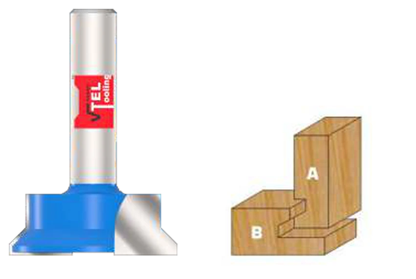 T.C.T Brazed Drawer Lock Router Bit catalog illustration