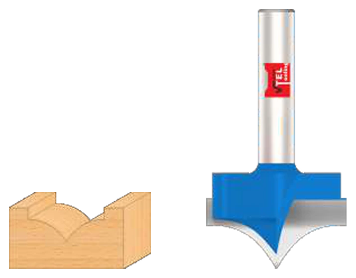 T.C.T Brazed Ovolo Bit catalog illustration