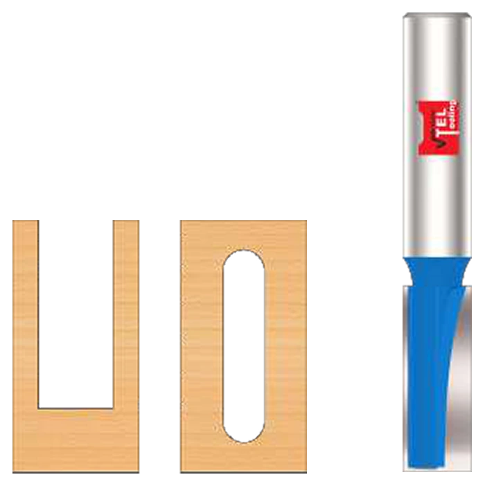 T.C.T Brazed Straight Bits catalog illustration