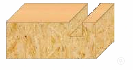 T.C.T Grooving Cutter For Laminated Board technical dimension drawing