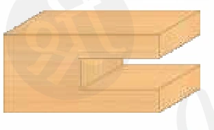 TCT Brazed Grooving Cutter technical dimension drawing