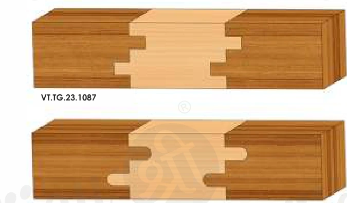 Tongue & Groove Cutter Head technical dimension drawing